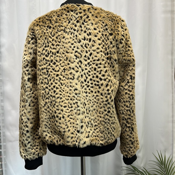 JUICY COUTURE faux fur leopard print bomber jacket - Picture 7 of 11